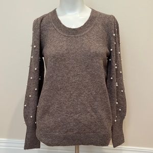 Loft pearlized sleeve sweater. Never worn.